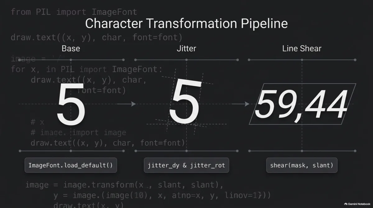 Base → jitter → наклон строки
